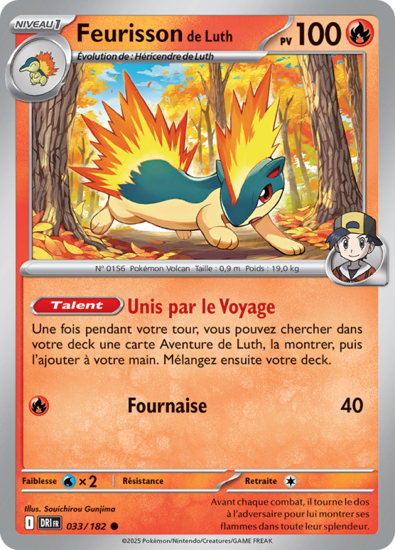 Carte Pokémon Feurisson de Luth 033/182 Commune Rivalités Destinées