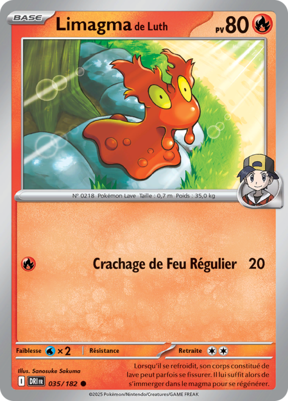 Carte Pokémon Limagma de Luth 035/182 Commune Rivalités Destinées