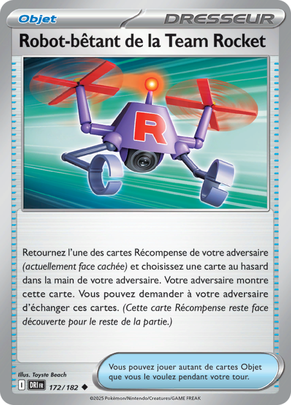 Carte Pokémon Robot-bêtant de la Team Rocket 172/182 Peu commune Rivalités Destinées