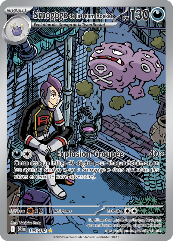 Carte Pokémon Smogogo de la Team Rocket 199/182 AR Rivalités Destinées