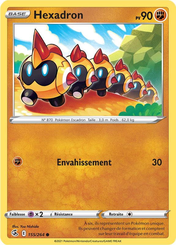 Carte Pokémon Hexadron 155/264 Commune Poing de Fusion