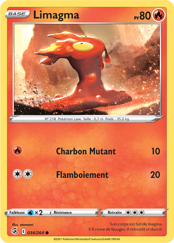Carte Pokémon Limagma 034/264 Commune Poing de Fusion