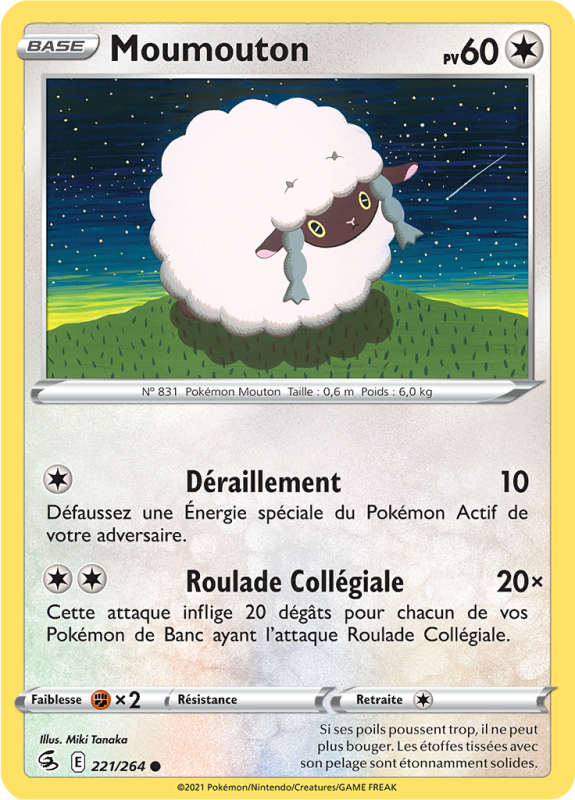 Carte Pokémon Moumouton 221/264 Commune Poing de Fusion