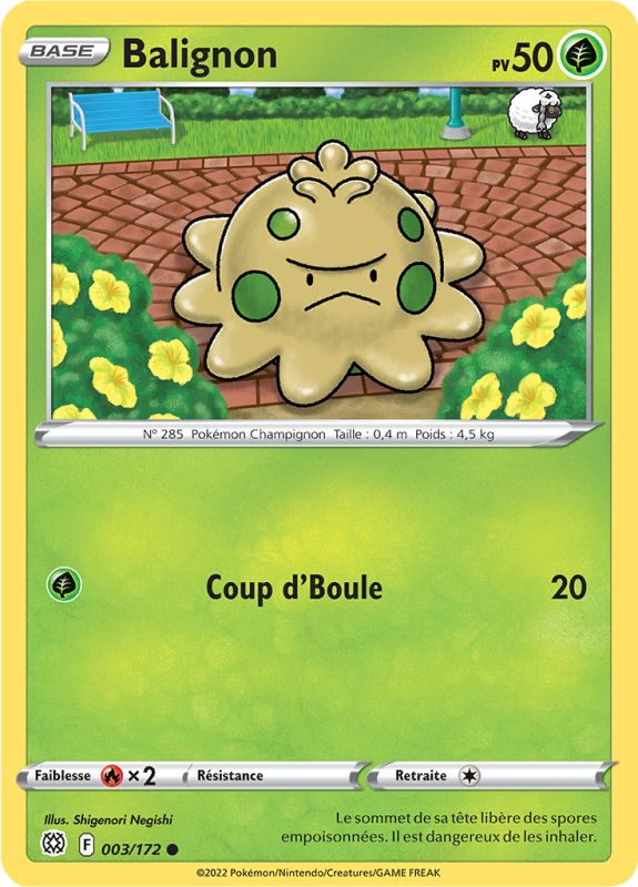 Carte Pokémon Balignon 003/172 Commune Stars Étincelantes
