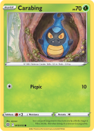 Carte Pokémon Carabing 015/172 Commune Stars Étincelantes