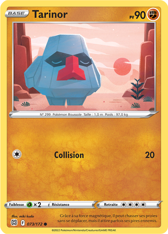 Carte Pokémon Tarinor 073/172 Commune Stars Étincelantes