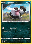 Carte Pokémon Zigzaton de Galar 035/073 Commune La Voie du Maître