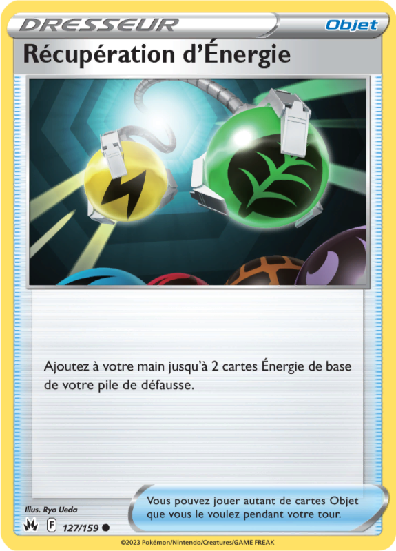 Carte Pokémon Récupération d'Énergie 127/159 Commune Zénith Suprême