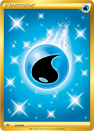 Carte Pokémon Énergie Eau de base 231/198 Gold Règne de Glace