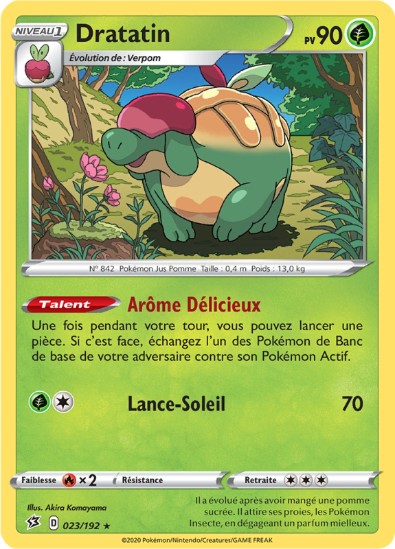 Carte Pokémon Dratatin 023/192 Holographique Clash des Rebelles