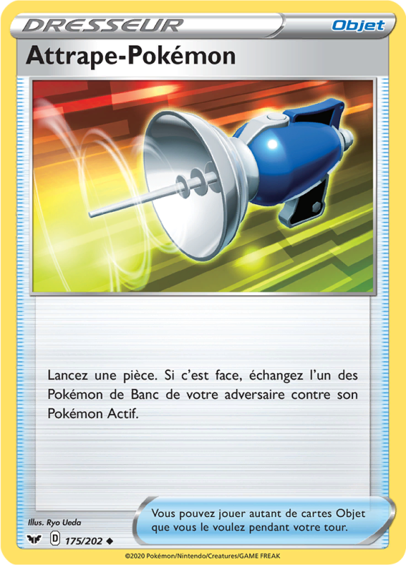 Carte Pokémon Attrape-Pokémon 175/202 Peu commune Épée et Bouclier (JCC)