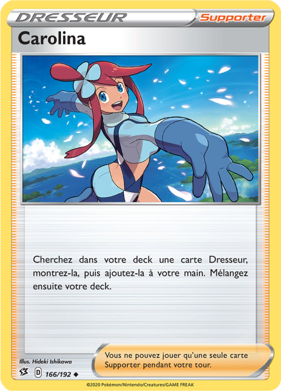 Carte Pokémon Carolina 166/192 Peu commune Clash des Rebelles