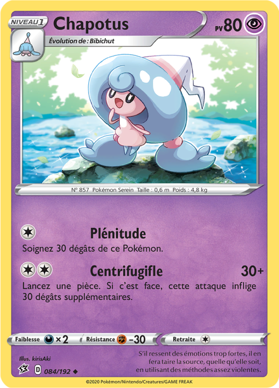 Carte Pokémon Chapotus 084/192 Peu commune Clash des Rebelles