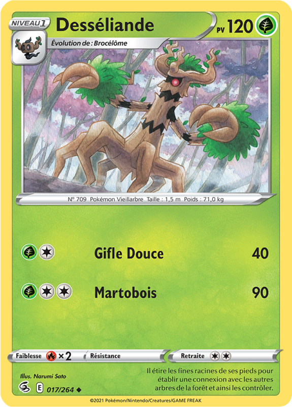 Carte Pokémon Desséliande 017/264 Peu commune Poing de Fusion