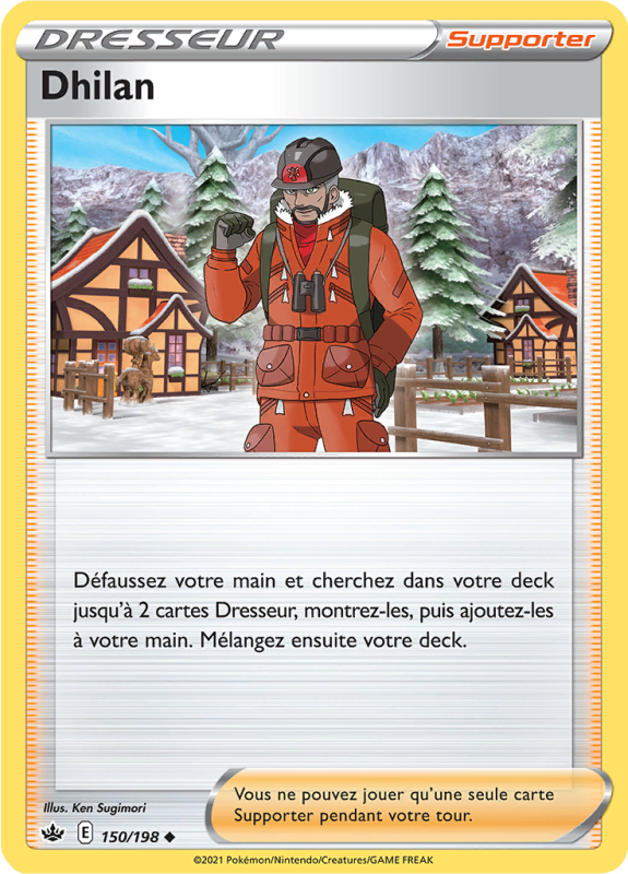 Carte Pokémon Dhilan 150/198 Peu commune Règne de Glace