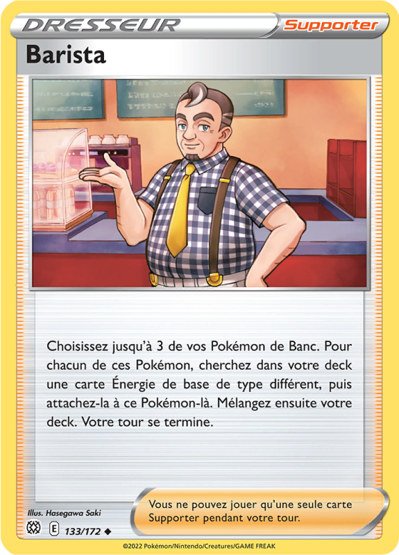 Carte Pokémon Barista 133/172 Peu commune Stars Étincelantes