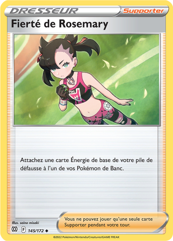 Carte Pokémon Fierté de Rosemary 145/172 Peu commune Stars Étincelantes