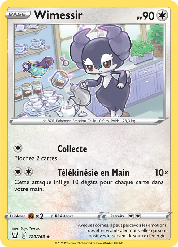 Carte Pokémon Wimessir 120/163 Peu commune Styles de Combat
