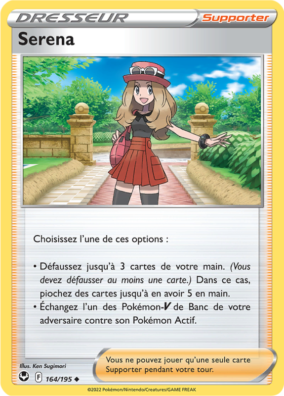 Carte Pokémon Serena 164/195 Peu commune Tempête Argentée