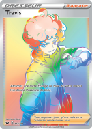 Carte Pokémon Travis 207/202 Rainbow Épée et Bouclier (JCC)