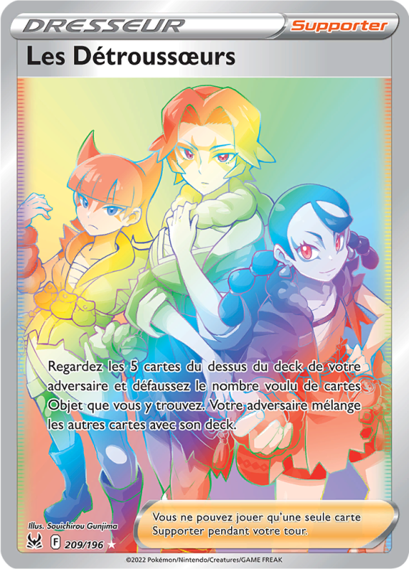 Carte Pokémon Les Détroussœurs 209/196 Rainbow Origine Perdue