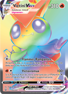 Carte Pokémon Victini-VMAX 165/163 Rainbow Styles de Combat