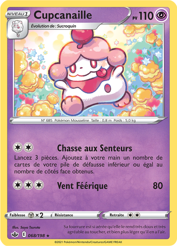 Carte Pokémon Cupcanaille 068/198 Rare Règne de Glace