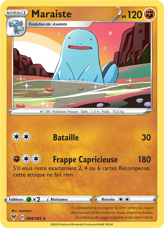 Carte Pokémon Maraiste 084/185 Rare Voltage Éclatant