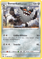 Carte Pokémon Berserkatt de Galar 085/159 Rare Zénith Suprême
