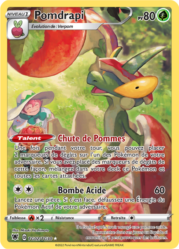 Carte Pokémon Pomdrapi TG02/TG30 Trainer Gallery Astres Radieux