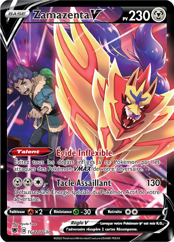 Carte Pokémon Zamazenta-V TG22/TG30 Trainer Gallery Astres Radieux