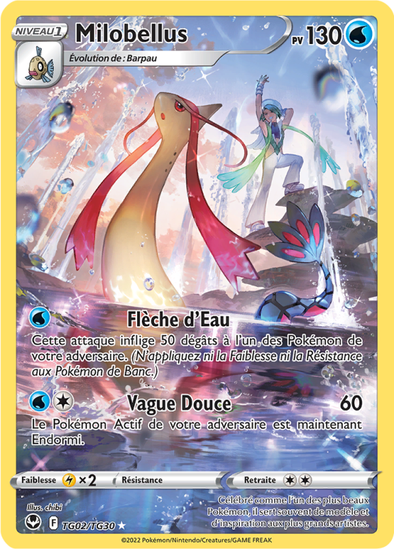 Carte Pokémon Milobellus TG02/TG30 Trainer Gallery Tempête Argentée