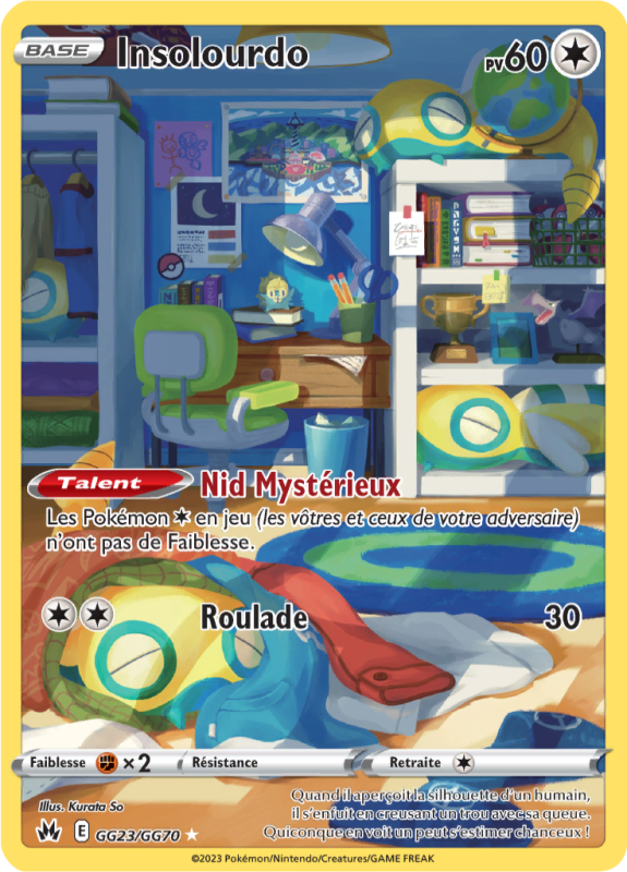 Carte Pokémon Insolourdo GG23/GG70 Trainer Gallery Zénith Suprême