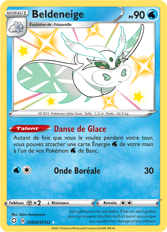 Carte Pokémon Beldeneige SV034/SV122 Ultra Rare Destinées Radieuses