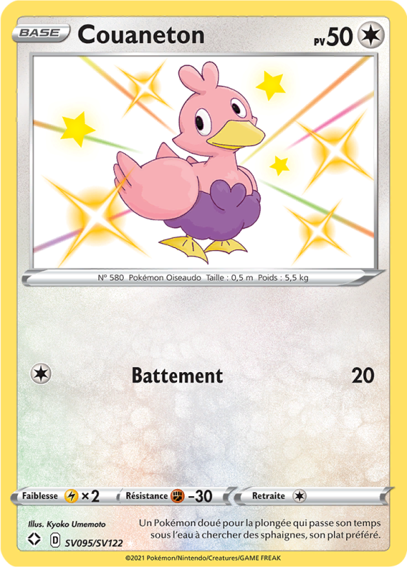 Carte Pokémon Couaneton SV095/SV122 Ultra Rare Destinées Radieuses