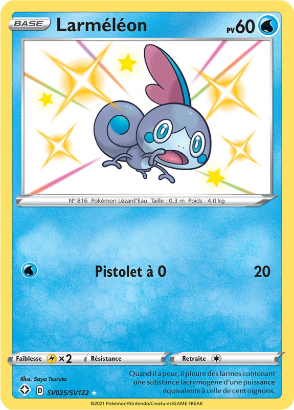 Carte Pokémon Larméléon SV025/SV122 Ultra Rare Destinées Radieuses