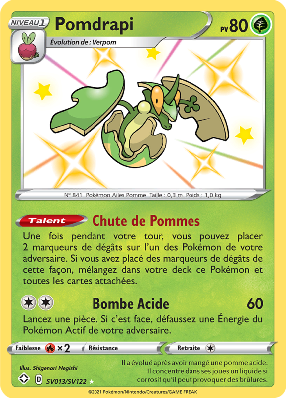 Carte Pokémon Pomdrapi SV013/SV122 Ultra Rare Destinées Radieuses