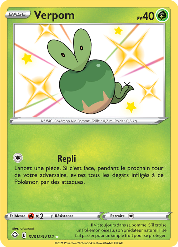 Carte Pokémon Verpom SV012/SV122 Ultra Rare Destinées Radieuses