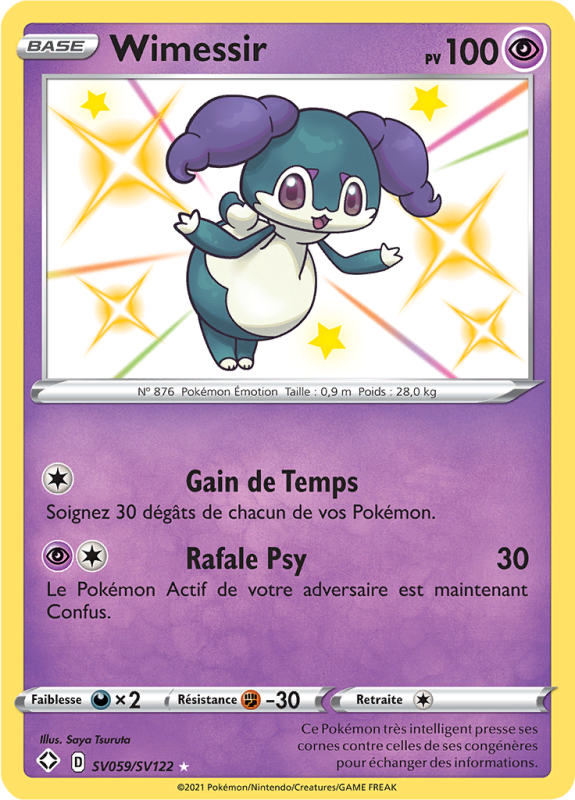 Carte Pokémon Wimessir SV059/SV122 Ultra Rare Destinées Radieuses