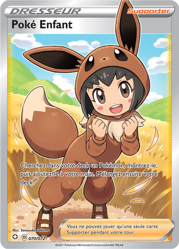 Carte Pokémon Poké Enfant 070/072 Ultra Rare Destinées Radieuses