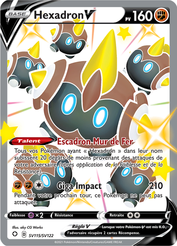 Carte Pokémon Hexadron-V SV115/SV122 Ultra Rare Destinées Radieuses