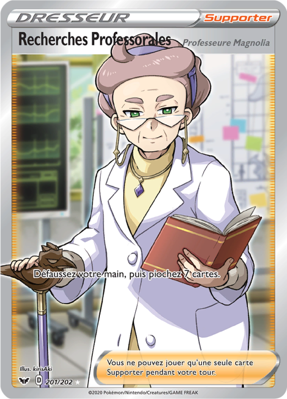 Carte Pokémon Recherches Professorales 201/202 Ultra Rare Épée et Bouclier (JCC)