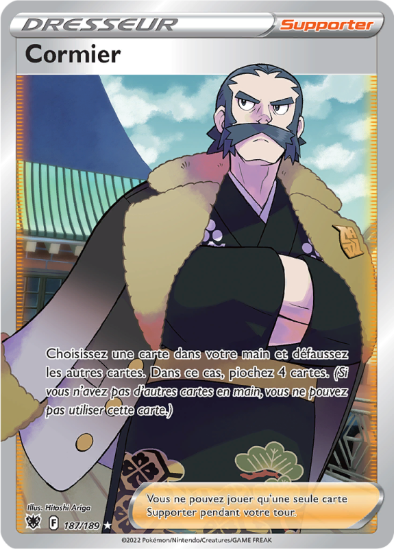 Carte Pokémon Cormier 187/189 Ultra Rare Astres Radieux