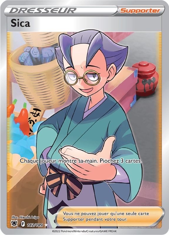 Carte Pokémon Sica 182/189 Ultra Rare Astres Radieux
