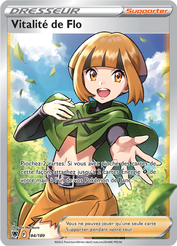 Carte Pokémon Vitalité de Flo 184/189 Ultra Rare Astres Radieux