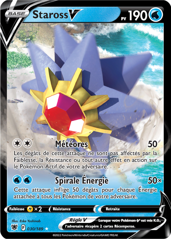 Carte Pokémon Staross-V 030/189 Ultra Rare Astres Radieux