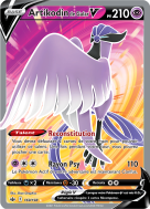 Carte Pokémon Artikodin de Galar-V 169/198 Ultra Rare Règne de Glace