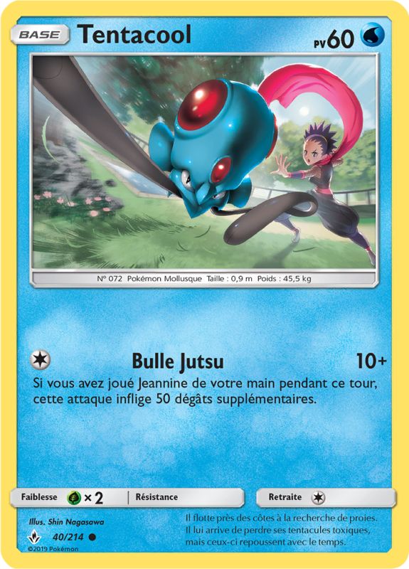 Carte Pokémon Tentacool 40/214 Commune Alliance Infaillible