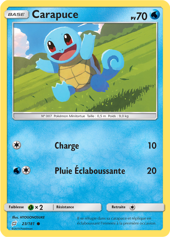 Carte Pokémon Carapuce 23/181 Commune Duo de Choc