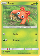 Carte Pokémon Paras 6/181 Commune Duo de Choc